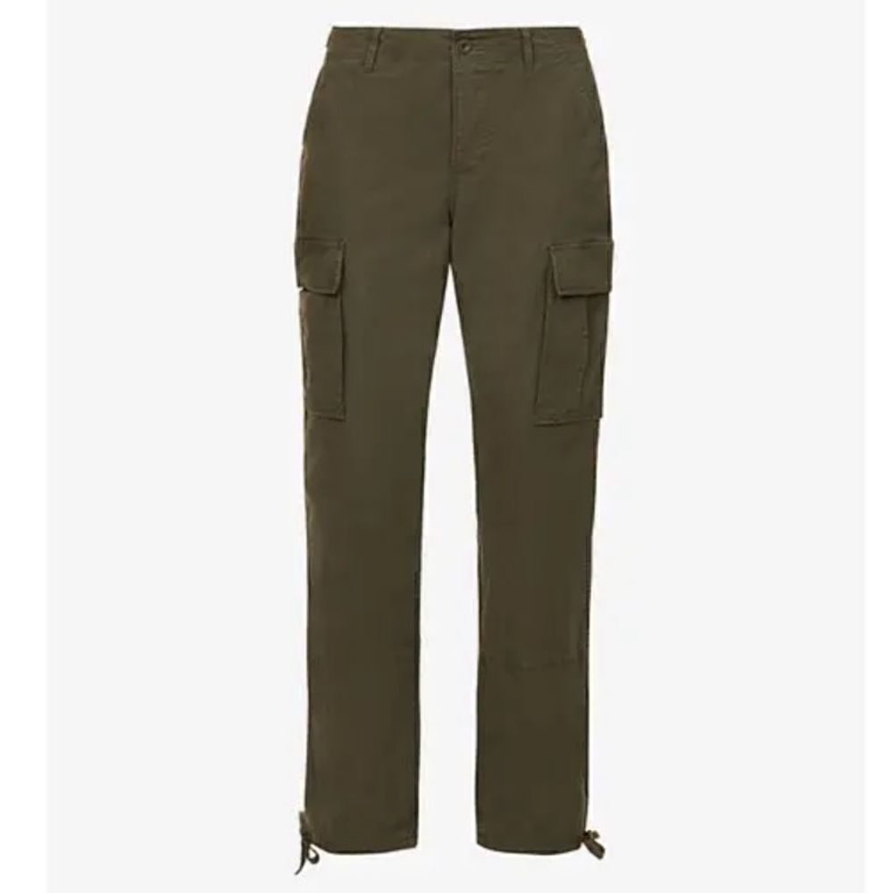 Good American Desert Mid-Rise Cargo Trouser Envygree001
